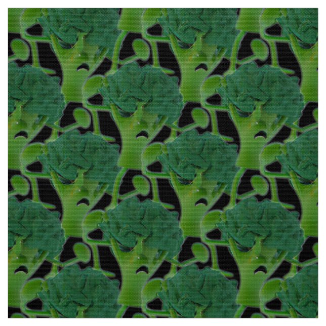 Fighting Broccoli Boxing Fabric (Swatch)