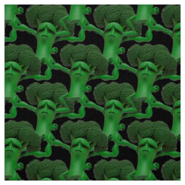 Fighting Broccoli Boxing Fabric - Customisable Fun (Swatch)