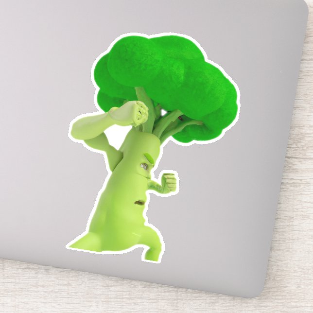 Fighting Brooocccccooolllllliiii! Broccoli Sticker (Detail)