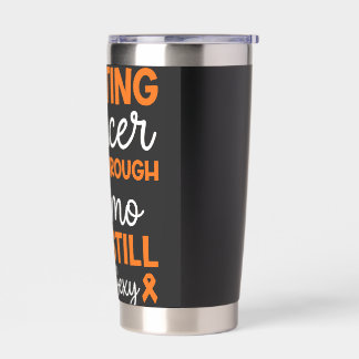Fighting Cancer AML Leukemia Awareness Support Insulated Tumbler