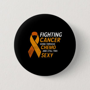 Fighting cancer leukaemia blood cancer awareness  6 cm round badge