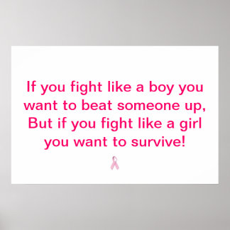 Fighting Cancer! Poster