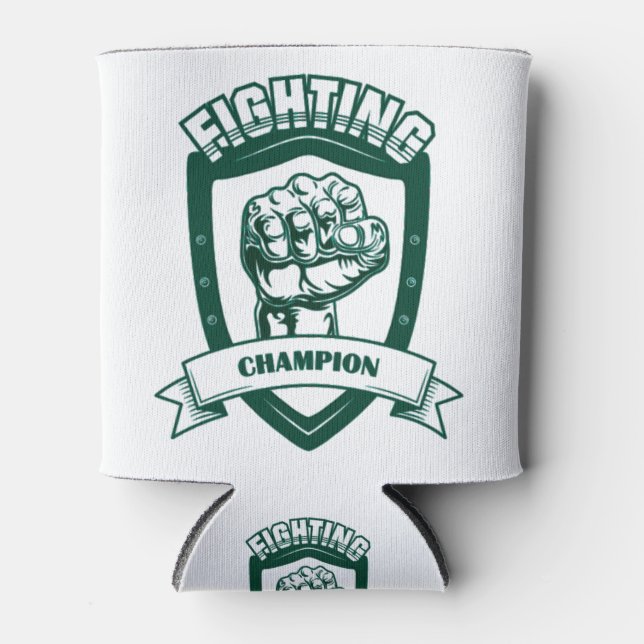 Fighting Champion Can Cooler (Front)
