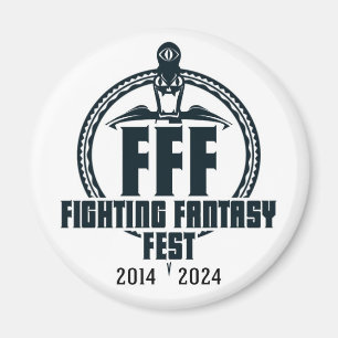 Fighting Fantasy Fest 10th Anniversary Magnet