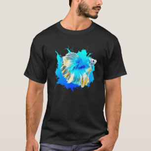 Fighting Fish Betta Splendens Siamese Blue T-Shirt