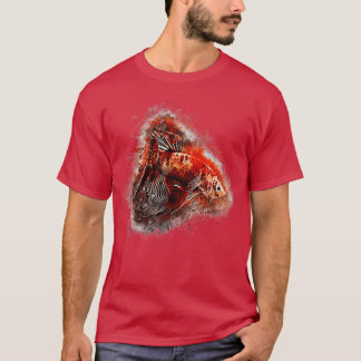 Fighting Fish Koi Halfmoon T-Shirt