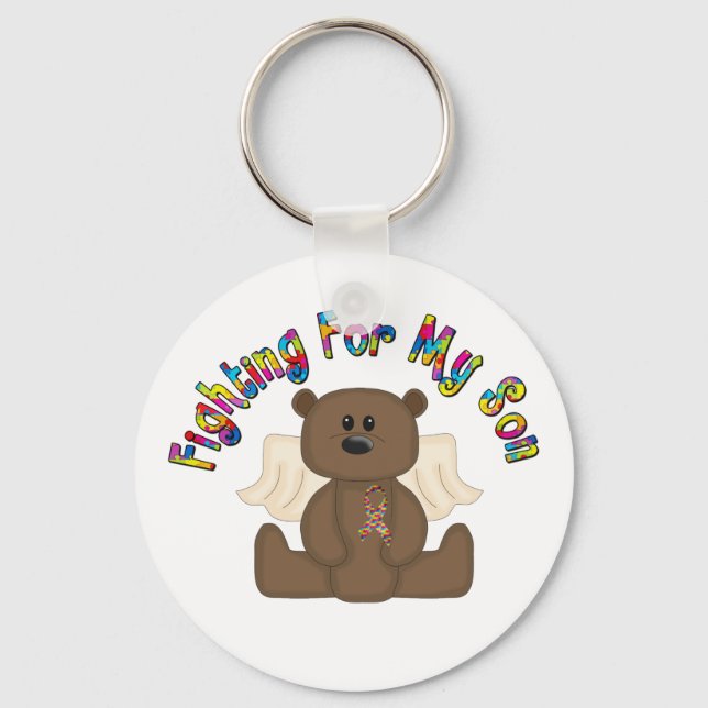 Fighting For My Son Key Ring (Front)