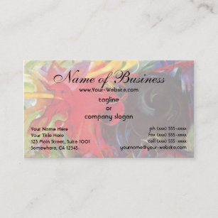 Fighting Forms by Franz Marc; Kämpfende Formen Business Card