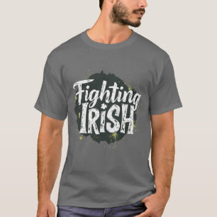 Fighting Irish Football Vintage for Kids Men Famil T-Shirt