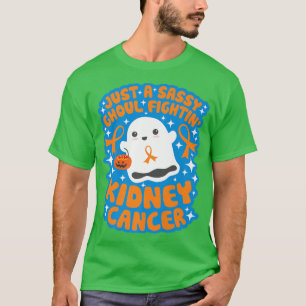 Fighting Kidney Cancer Quote Halloween Ghost Pumpk T-Shirt