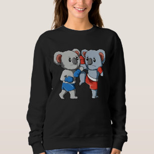 Fighting Koala  Muay Thai  Nak Muay Kickboxing Sweatshirt