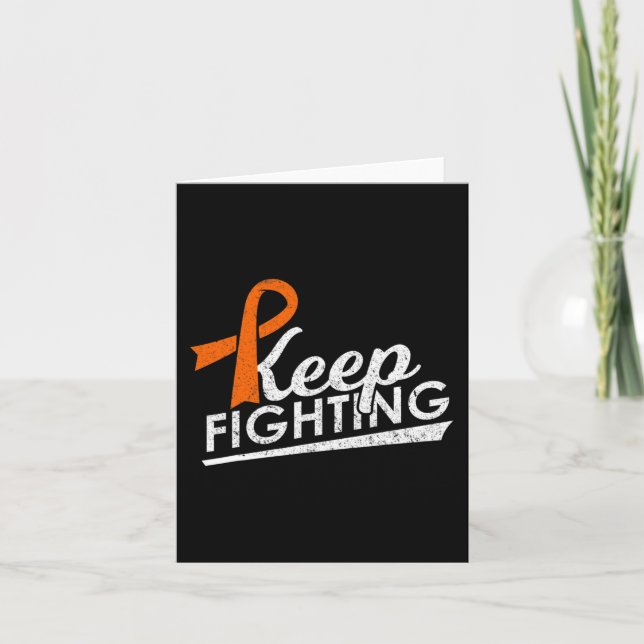 Fighting Leukaemia Multiple Sclerosis Warrior Awar Card (Front)