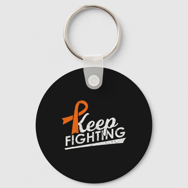 Fighting Leukaemia Multiple Sclerosis Warrior Awar Key Ring (Front)