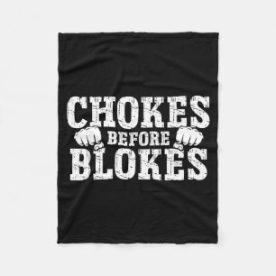 Fighting Mixed Martial Arts Mma Brazilian Jiu Fleece Blanket