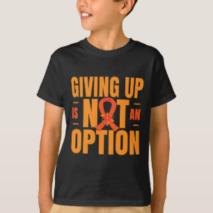 Fighting Multiple Sclerosis Warrior Orange Ribbon  T-Shirt