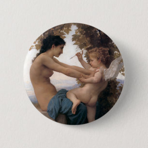 Fighting off Eros 6 Cm Round Badge