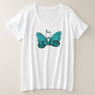 Fighting Ovarian Cancer Ladies Plus Size TShirt