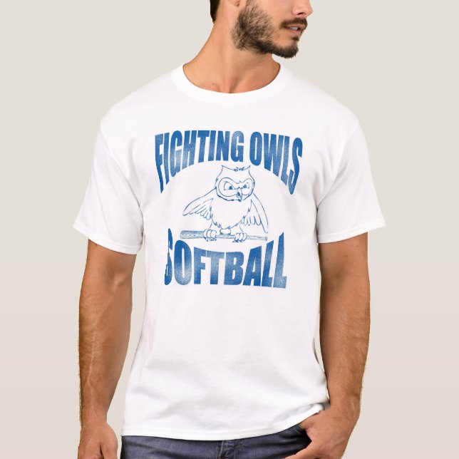 Fighting Owls Softball T-Shirt (Front)