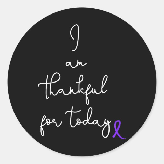Fighting Pancreatic Cancer Product Gift Byttle Thr Classic Round Sticker (Front)