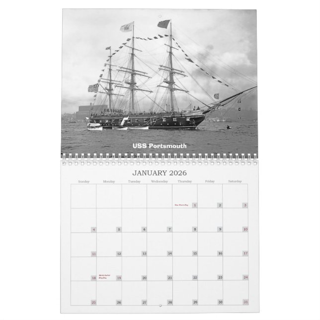 Fighting Sail & Steam Calendar (Jan 2026)