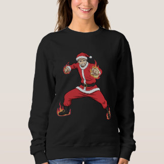 Fighting Santa Claus Anime Style Sweatshirt - Chri