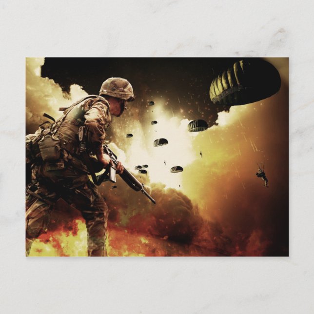 Fighting Soldier Postcard (Front)