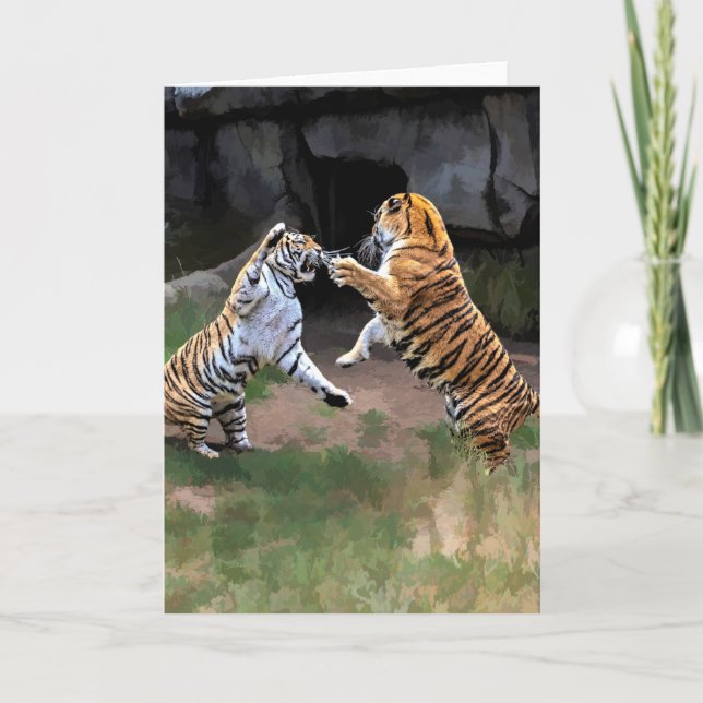 FIGHTING TIGERS CARD (Front)