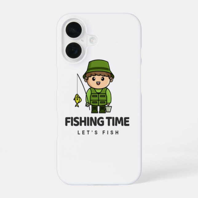 Fighting Time – Let’s Fish iPhone Case (Back)
