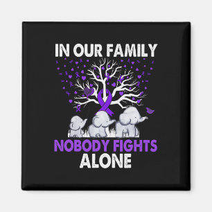 Fights Alone Family Elephants Alzheimerheimer Awar Magnet