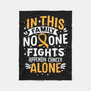 Fights- Appendix Cancer Awareness Supporter Fleece Blanket