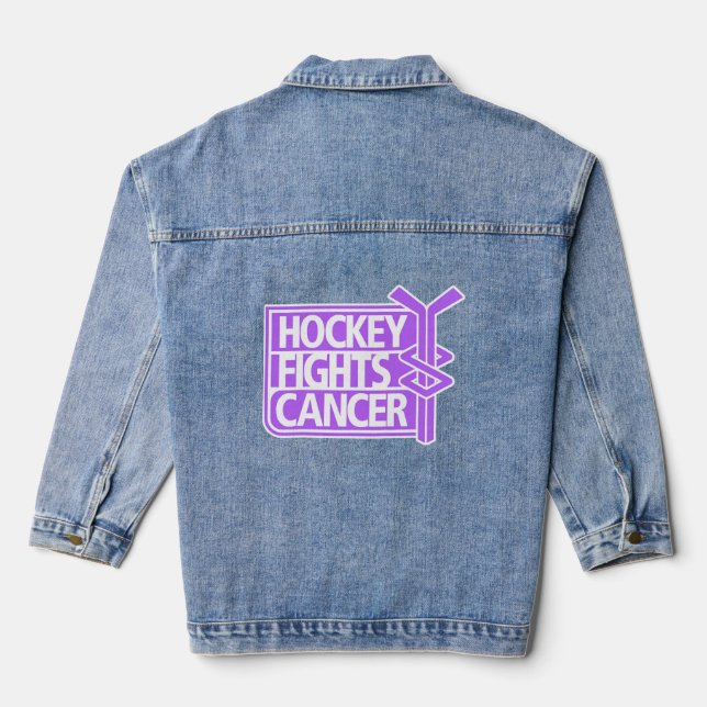 Fights Cancer   Denim Jacket (Back)