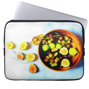 "Figs And Grapes Fruits" Cute Photo. Buy Now Laptop Sleeve