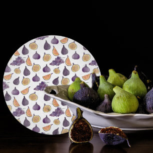 Figs and Grapes, Purple Food  Cutting Board