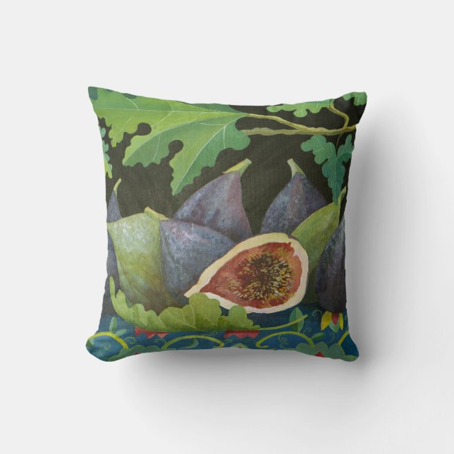 Figs on black 2014 cushion (Front)