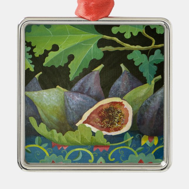 Figs on black 2014 metal tree decoration (Front)