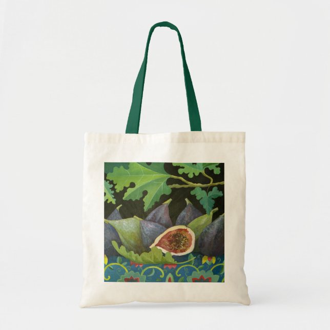 Figs on black 2014 tote bag (Front)