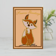 Figs Seasons Greetings Foil Holiday Card