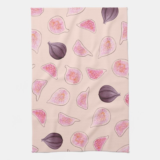 Figs  tea towel (Vertical)
