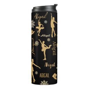 "Figue Skating" golden personalized silhouttes Mug