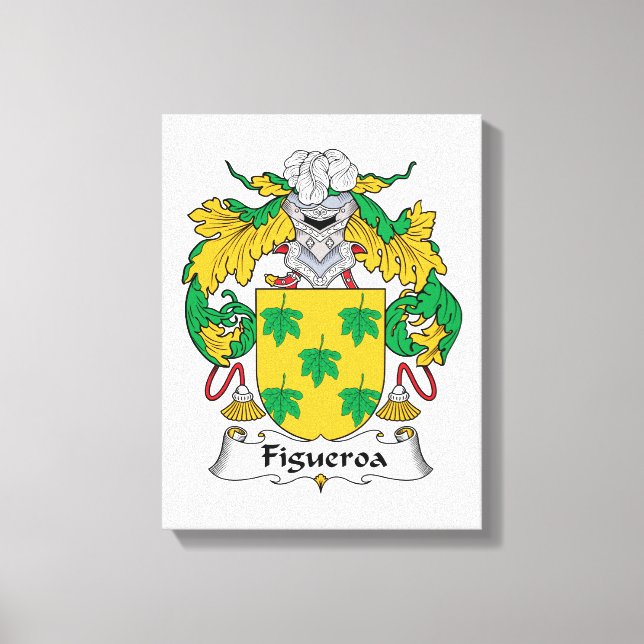 Figueroa Family Crest Canvas Print (Front)