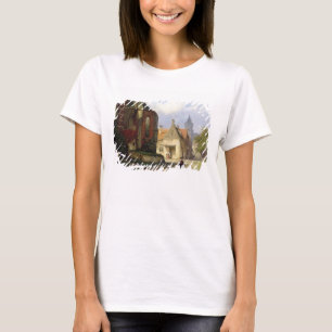 Figure before a Redbrick Church in a Dutch Town (o T-Shirt