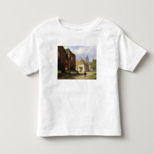Figure before a Redbrick Church in a Dutch Town (o Toddler T-Shirt