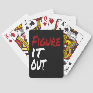 Figure IT OUT, Funny Humour Playing Cards