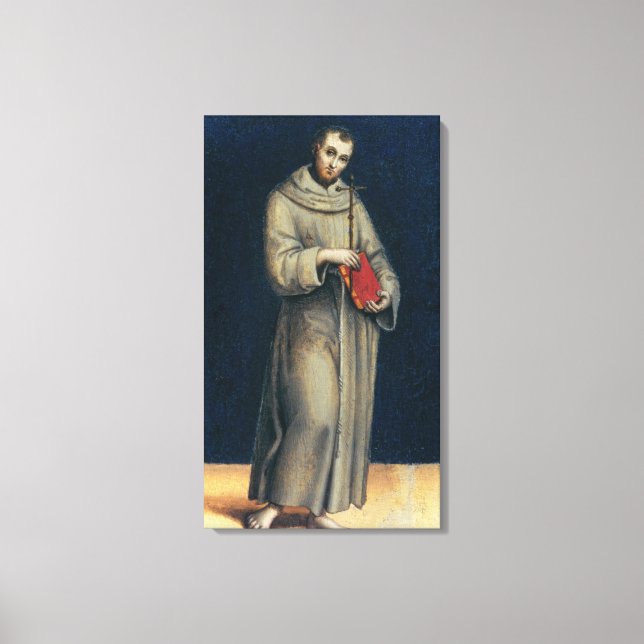 Figure of a Franciscan Monk Canvas Print (Front)