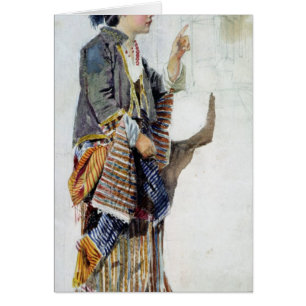 Figure of a girl in Turkish costume, 19th century