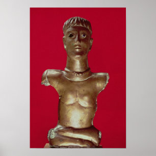 Figure of a god wearing a torque poster