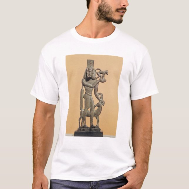 Figure of a man holding a monkey T-Shirt (Front)