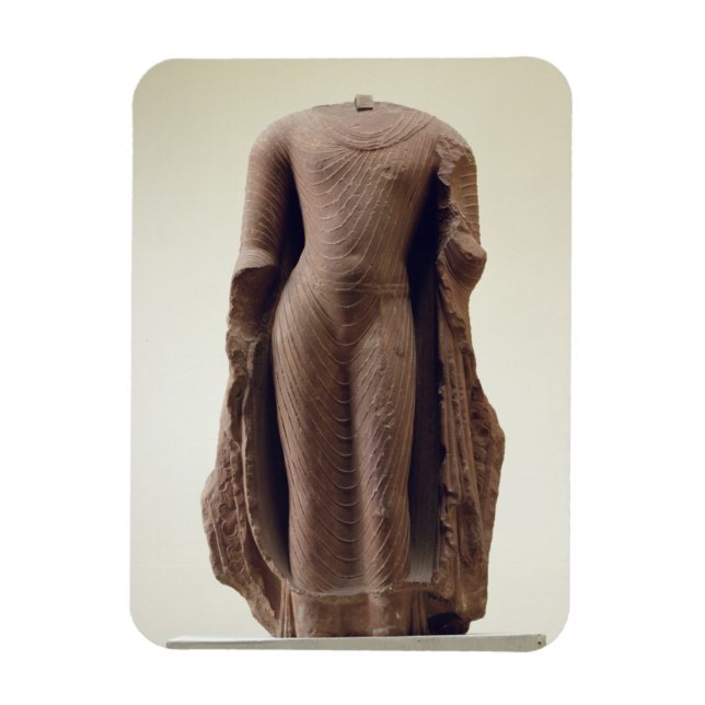 Figure of a standing Buddha, Jamalpur, Mathura (re Magnet (Vertical)