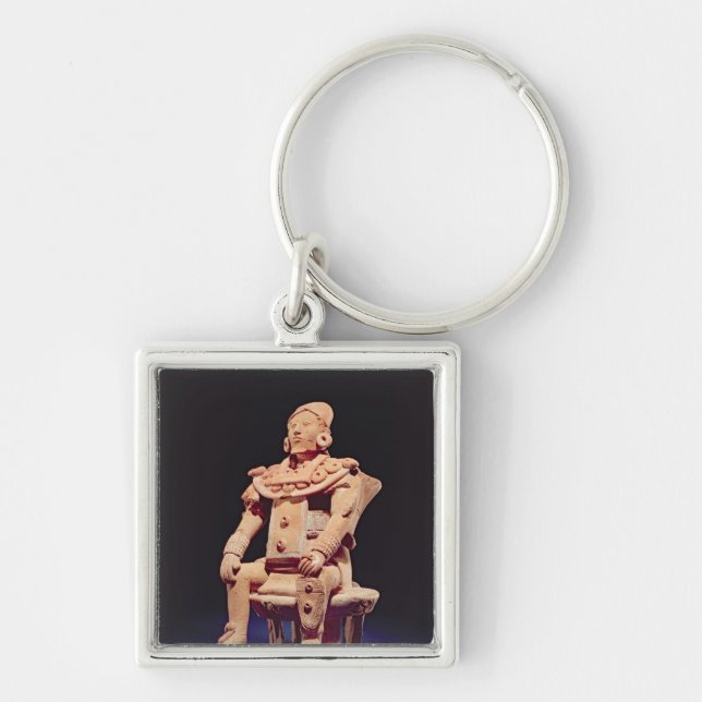 Figure of a warrior in full regalia key ring (Front)