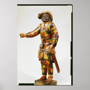 Figure of Harlequin from the Seraphin Theatre Poster
